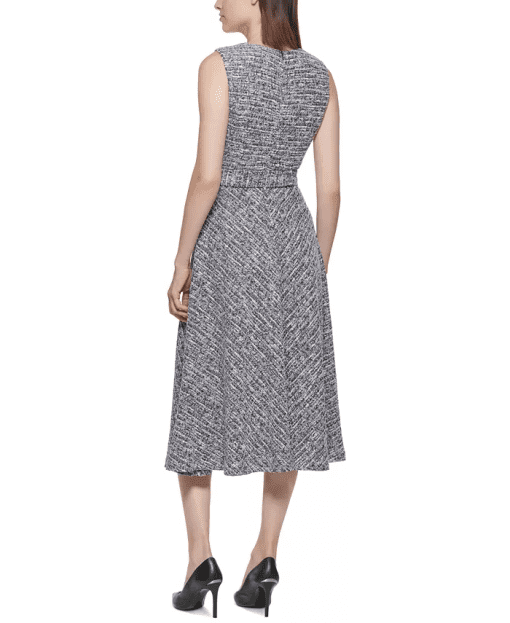 S/L TWEED BELTED MIDI - Image 2