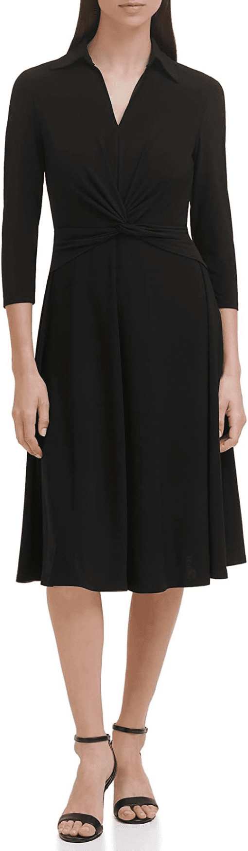 Tommy Hilfiger Black Midi Dress Size 6 - Women's Dresses - Image 2