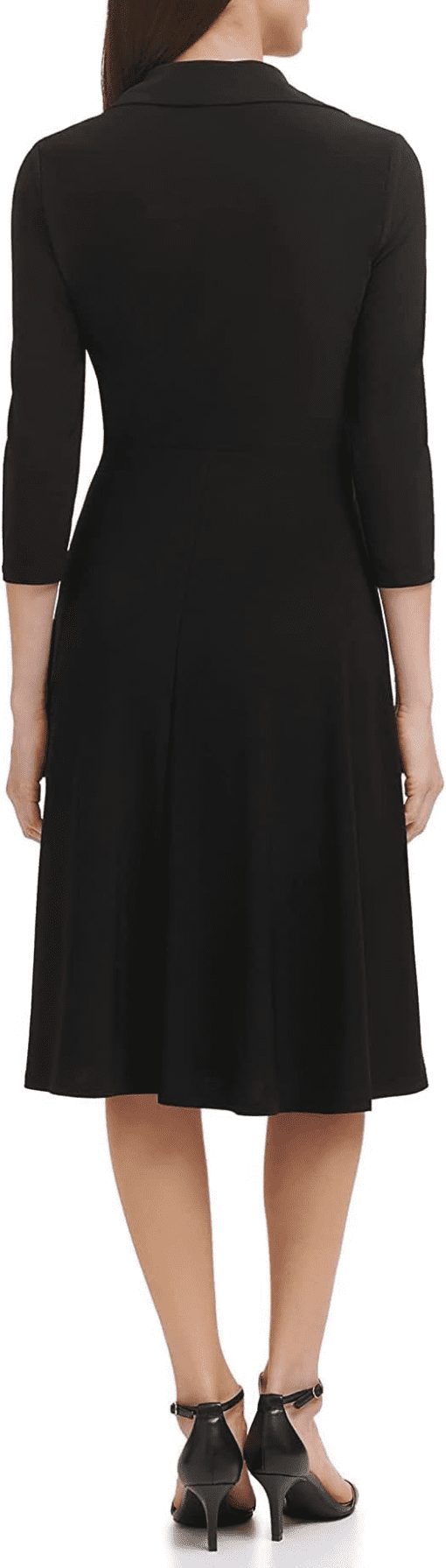 Tommy Hilfiger Black Midi Dress Size 6 - Women's Dresses - Image 3