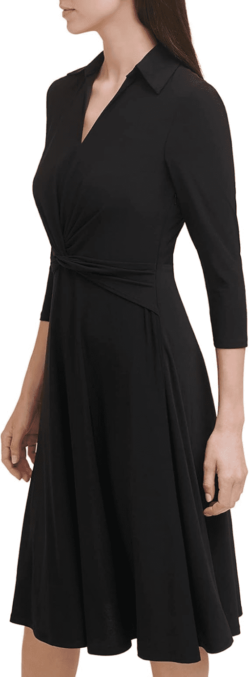 Tommy Hilfiger Black Midi Dress Size 6 - Women's Dresses - Image 4