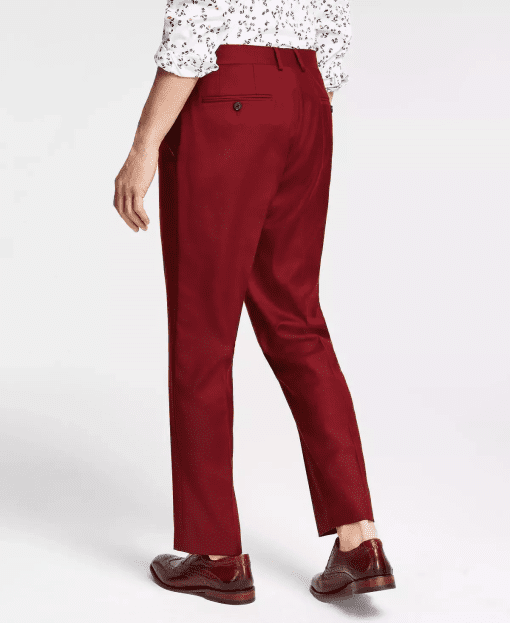 Bar III Men's Burgundy Dress Pants 30x30 - Slim Fit Trousers - Image 3