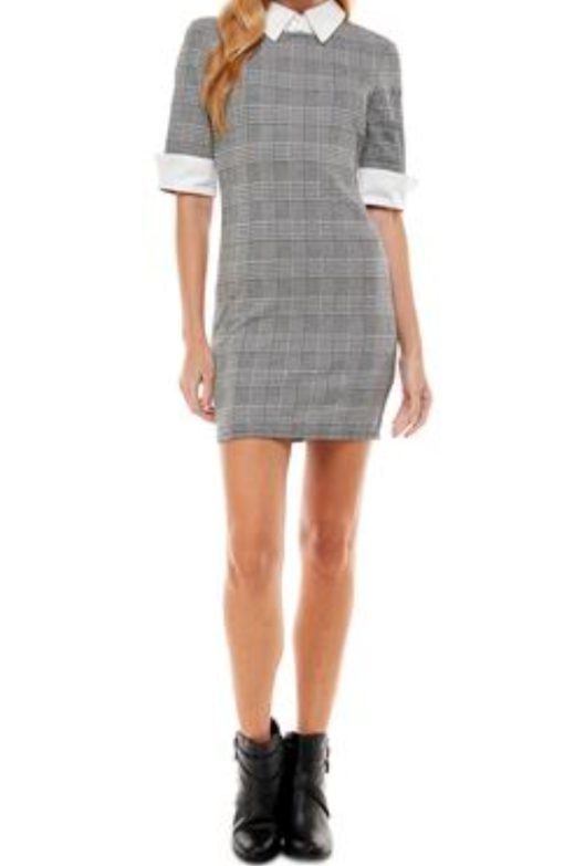 Kingston Grey Plaid Bodycon Dress - M - Women's Mini Dress