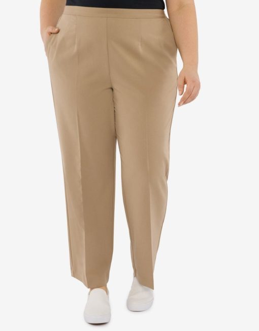 Alfred Dunner Plus Khaki Pants 24W - Women's Dress Pants