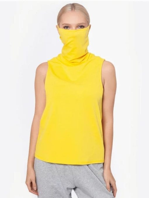 BAM BY BETSY & ADAM Womens Yellow Cotton Blend Sleeveless Scoop Neck Wear To Work Tank Top S