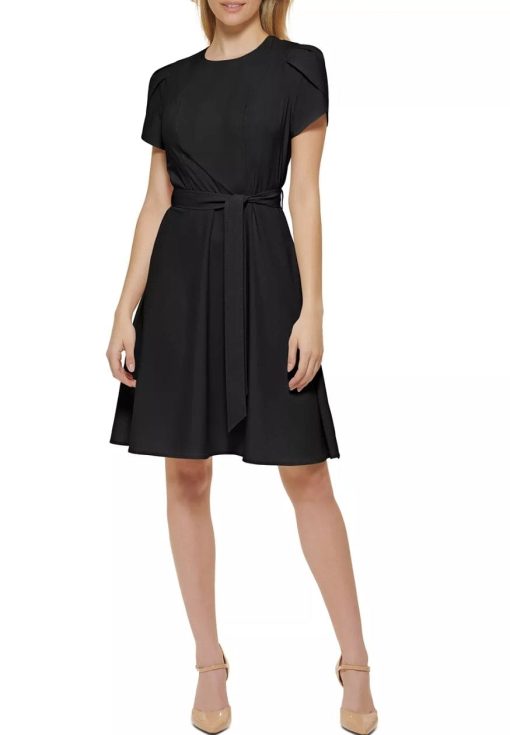 Calvin Klein Tulip-Sleeve a-Line Dress 6