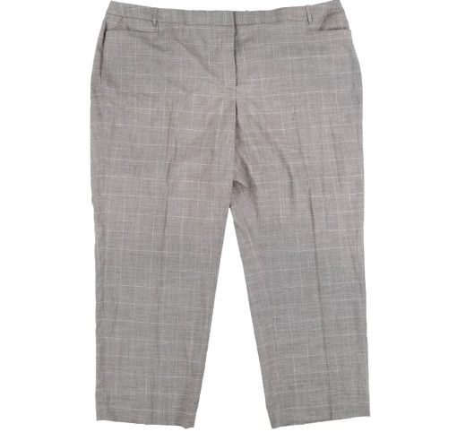 Calvin Klein Gray Plaid Women's Pants 24W - Dress Trousers