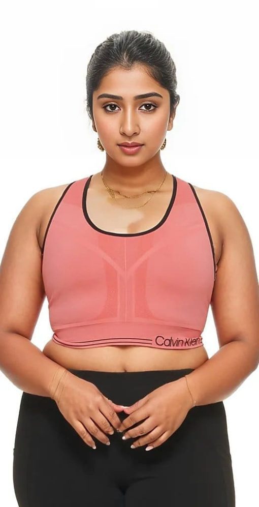 Calvin Klein Coral Sports Bra Small - Workout Activewear