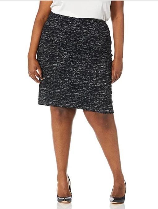 Calvin Klein Women's Plus Size Ponte Printed Skirt 14W