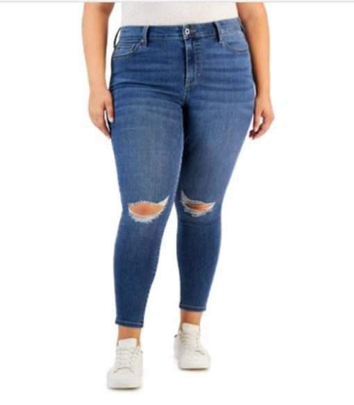 Celebrity Pink Trendy Plus Size Skinny Ankle Jeans - Midsummer 24