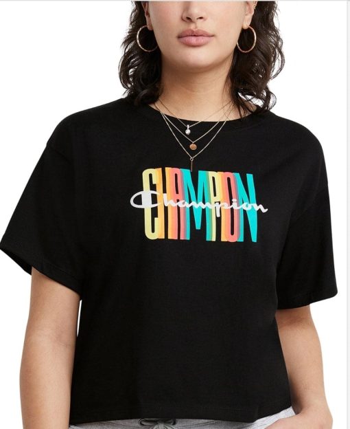 Champion Women's Cropped Logo T-Shirt M