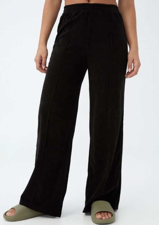 Cotton on Body Women's Sweat to Swim Wide Leg Pants - Black XL