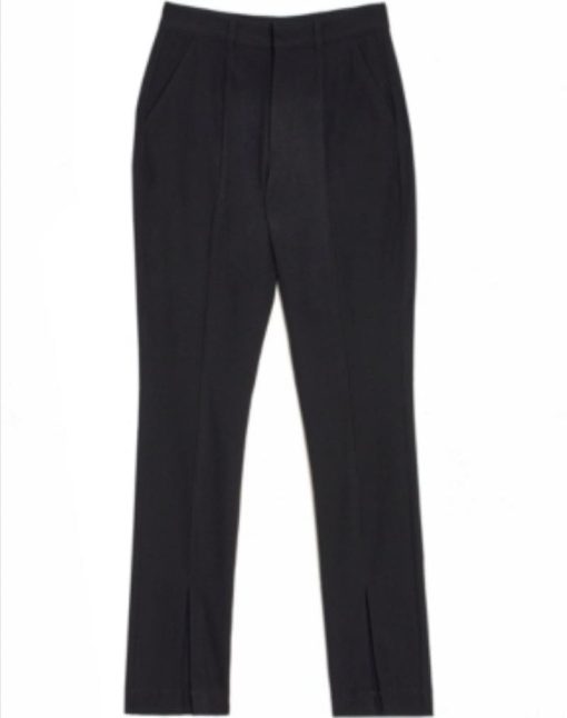 DB Black Slit-Front Dress Pants Plus Size 22W - Women's Trousers