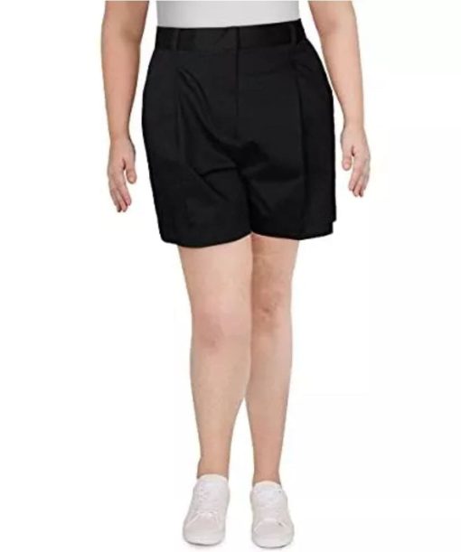 Danielle Bernstein Womens Lined Above Knee Casual Shorts Black Size 16