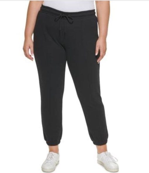 Dkny Womens Stretch High Rise Jogger Pants 1X