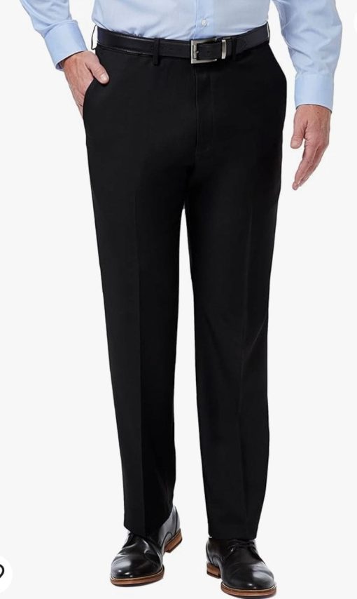 Haggar Mens Premium Comfort Classic Fit Flat Front Dress Pants - Regular and Big and Tall Sizes 43w x 34 L