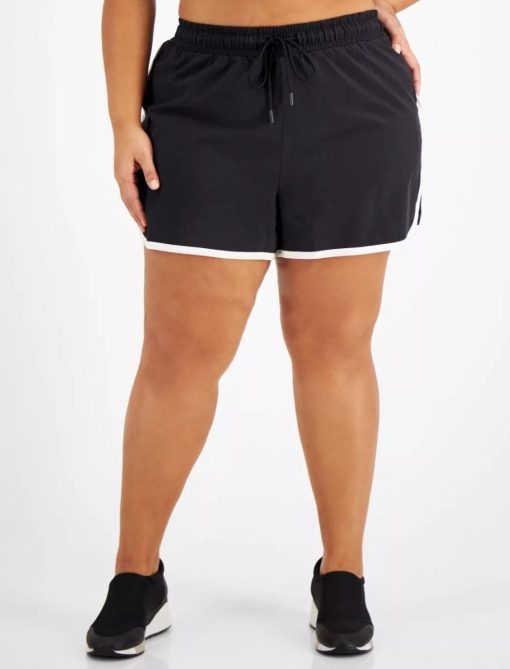 ID Ideology Plus Size Black Running Shorts 3X - Activewear