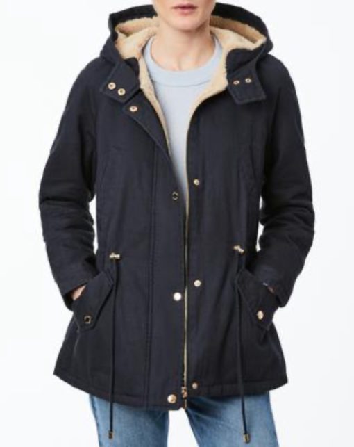 Collection B Juniors' Hooded Anorak Jacket,- Navy S