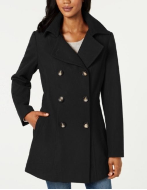 Nautica Double-Breasted Wool-Blend Peacoat XS