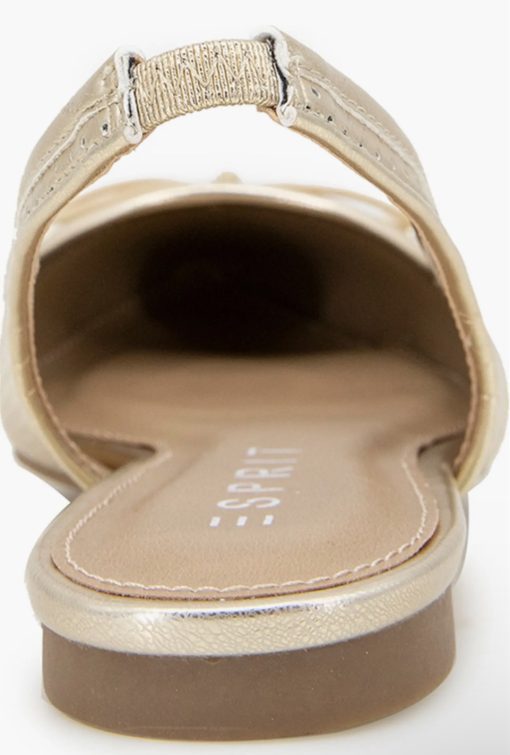 Esprit Petria Slingback Gold Flat 9M - Image 3