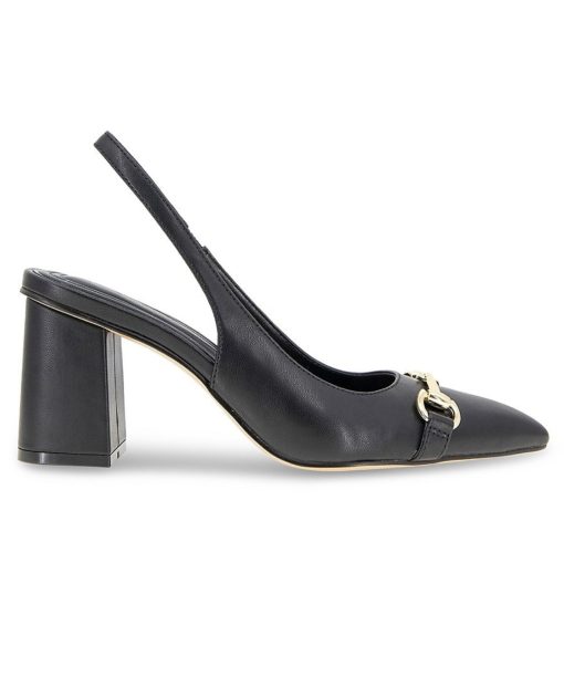 BCBGeneration Women Glastin Slingback Block Heel Pumps - Black 9