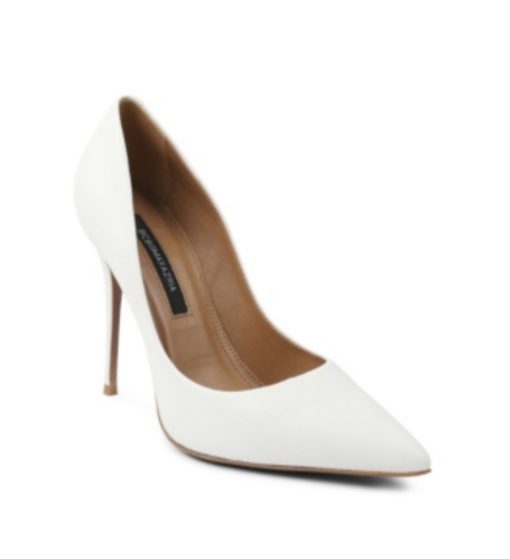 BCBGMAXAZRIA Nova Pump White Heel 9.5