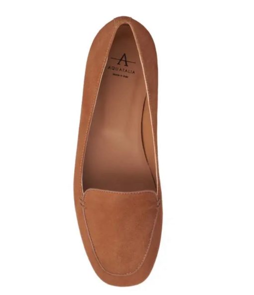 Aquatalia Judie Suede Flat Loafers Caffe 7.5 - Image 3