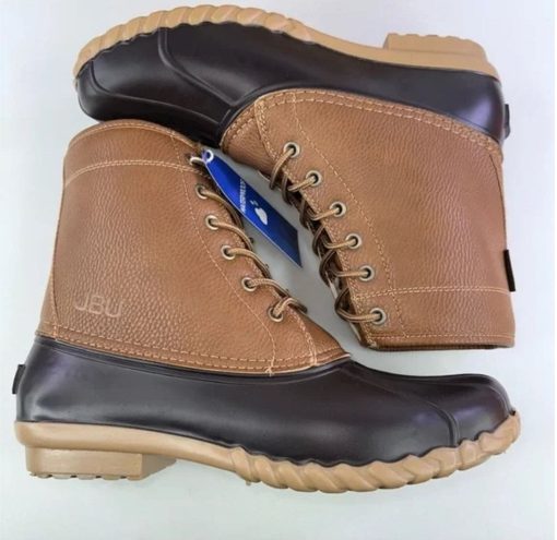 JBU Men's Maine Waterproof Duck Boot Tan / Brown Shoes 8