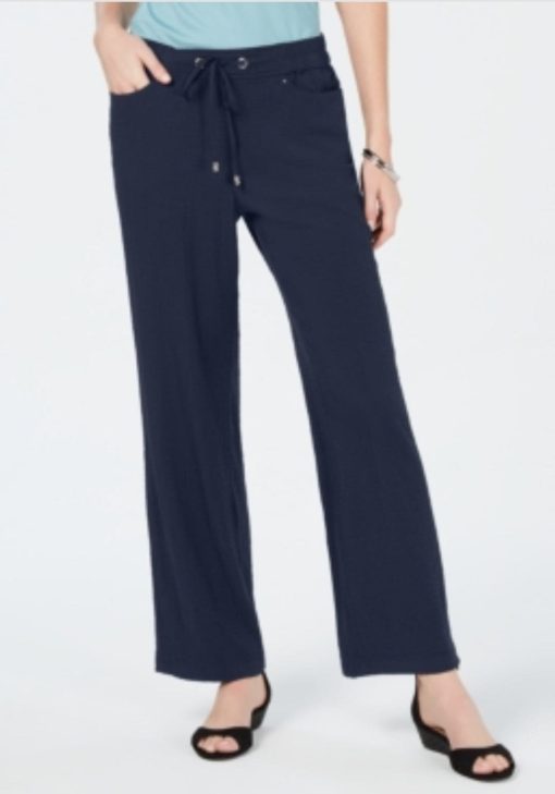 Jm Collection Crinkle Wide-Leg Pants, XXL