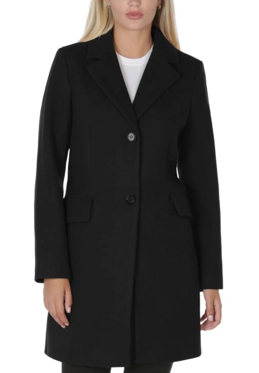 Laundry by Shelli Segal Black Walker Coat - XL - Women's Outerwear