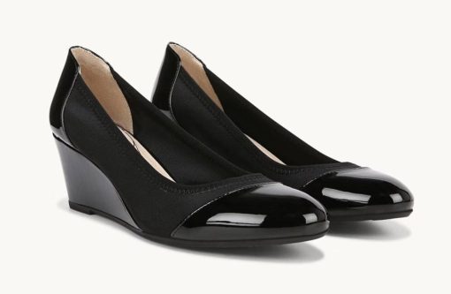 LifeStride Juliana Black Wedge Pumps - Size 9.5 - Women's Shoes