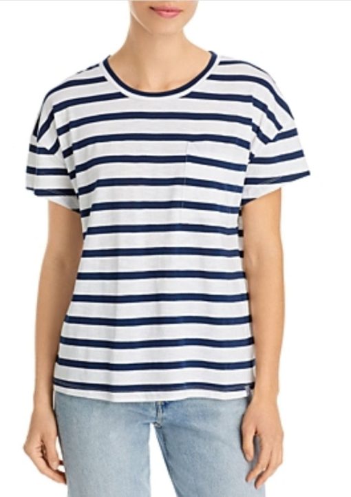 Marc New York Performance Women's Striped T-Shirt - Midnight Combo S