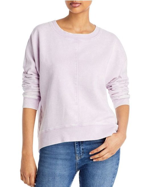 MNY Lavender Sweatshirt Plus Size Women's Pullover Top