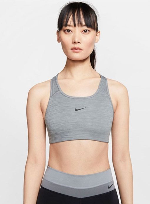 Nike Swoosh Padded Sports Bras Women Grey, Size: XS