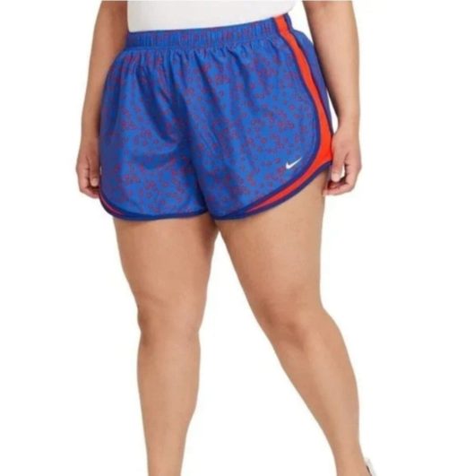 Nike Tempo Shorts Blue Floral Print Women's Running Shorts