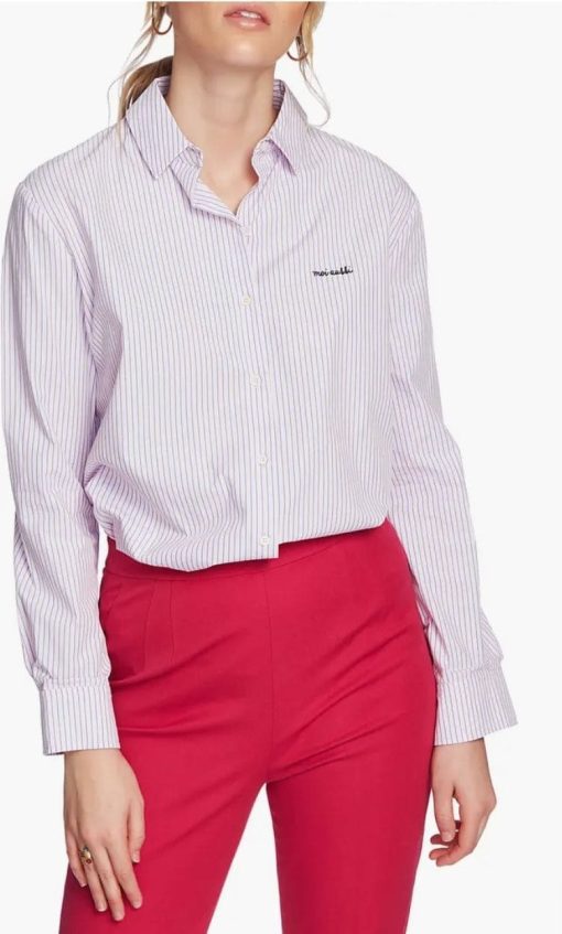 Preppy Embroidered Stripe Shirt
Court & Rowe 1X