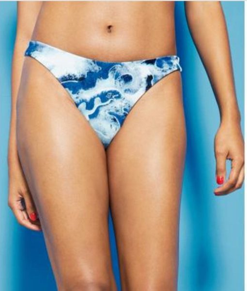 Royalty by Maluma Blue XL Reversible Bikini Bottoms - Swimwear