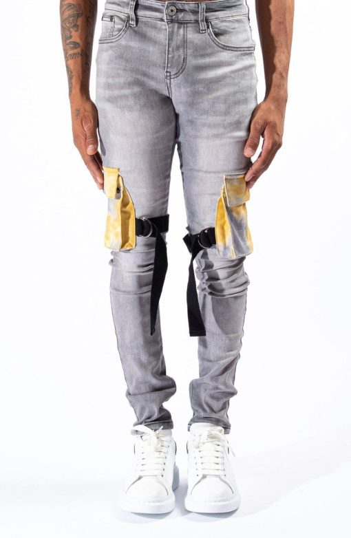 SERENADE (GREY/YELLOW CARGO JEAN ) Men's 38