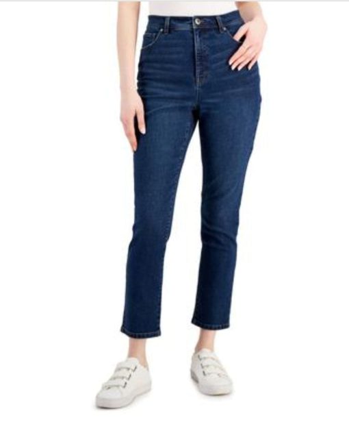 Style & Co Petite Dark Wash Slim Ankle Jeans - Women's Pants