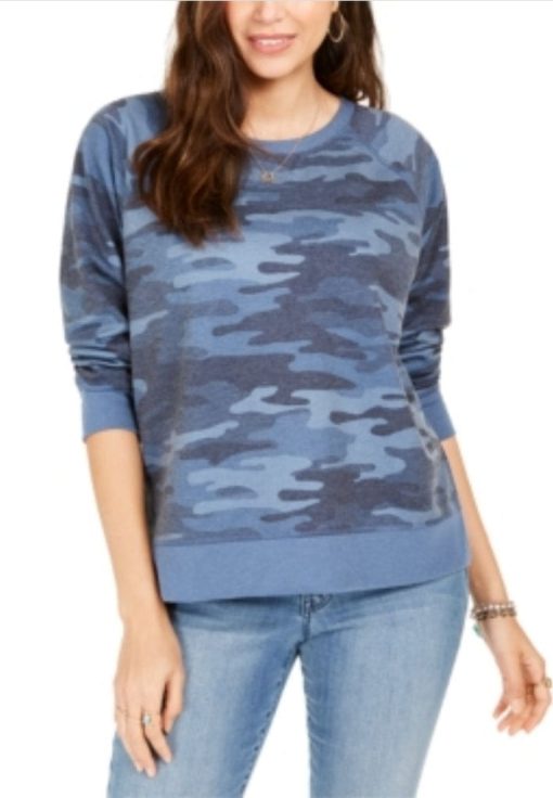 Style & Co Women's Camo Sweatshirt - L