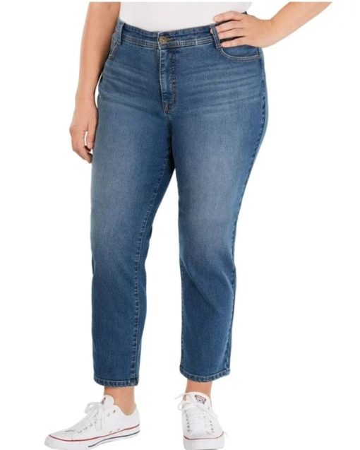 Style & Co. Womens Plus High Rise Tummy Control Slim 24W