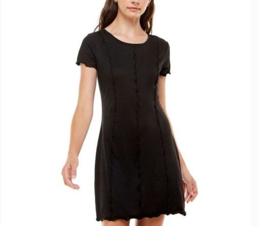 Ultra Flirt Black Mini Dress - Size L - Casual Dresses