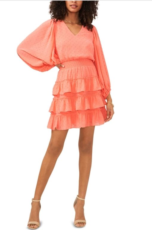 Vince Camuto Coral Ruffle Mini Dress - Small - Party Dress