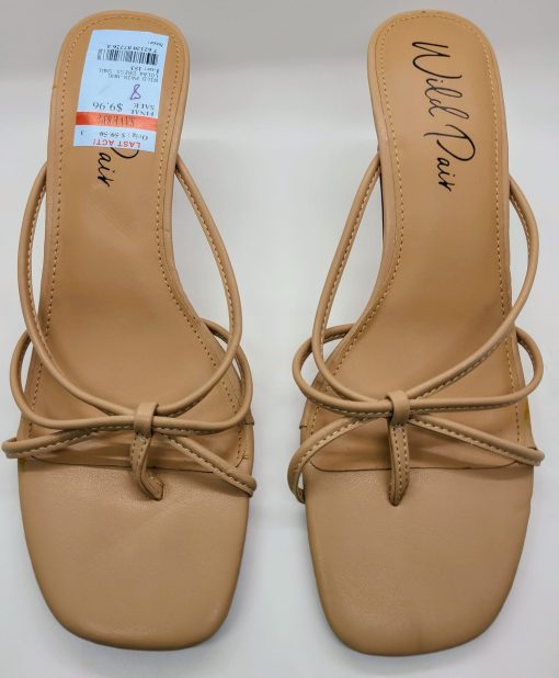 Wild Pair Lolaa Beige Thong Sandals Size 8 - Dress Shoes