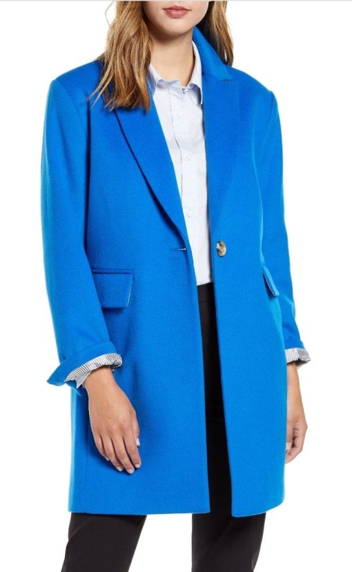 Women's Court & Rowe Car Coat, Blue SIZEL