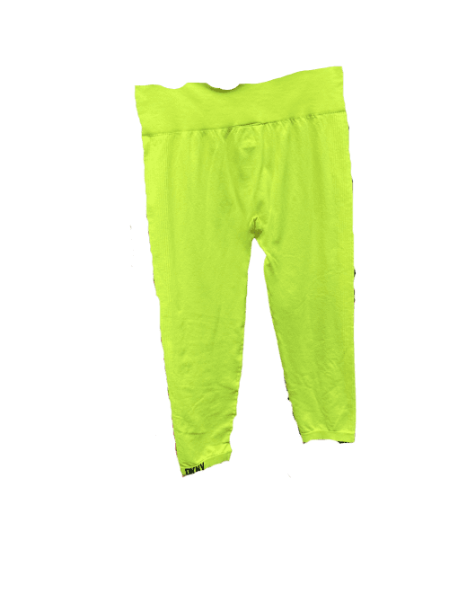 DKNY Neon Yellow Capri Leggings - Women's Activewear - Size L