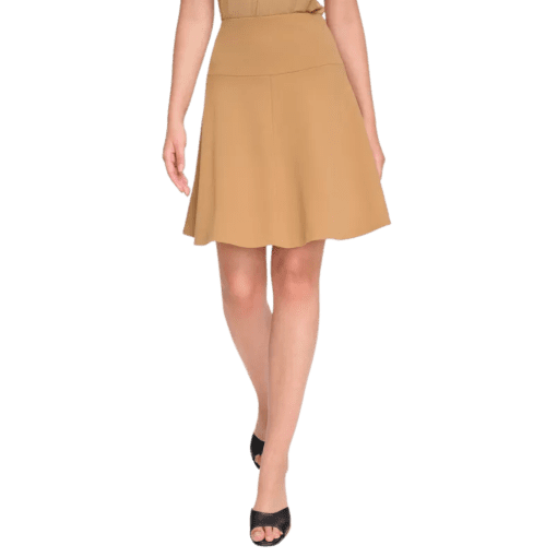 Calvin Klein Tan Mini Skirt - 12P - Women's Skirts - Crepe