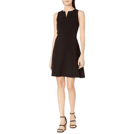 Kensie Stretch Crepe Dress KS3K928S (Black) Women's Dress L