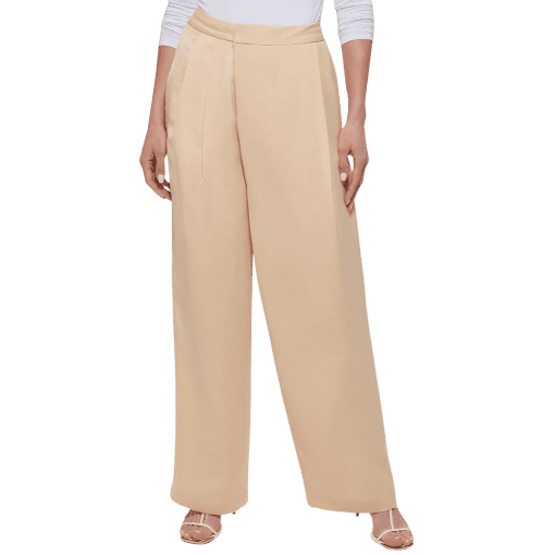 DKNY Plus Beige Wide Leg Pants 10P | Women's Dress Pants