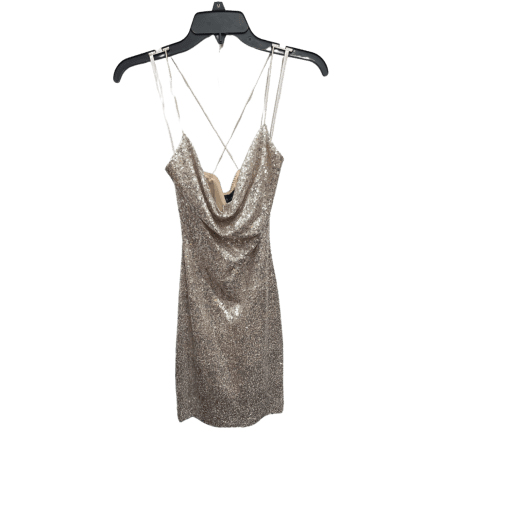 B. Darlin Sequin Mini Dress - Champagne, M - Party Dress