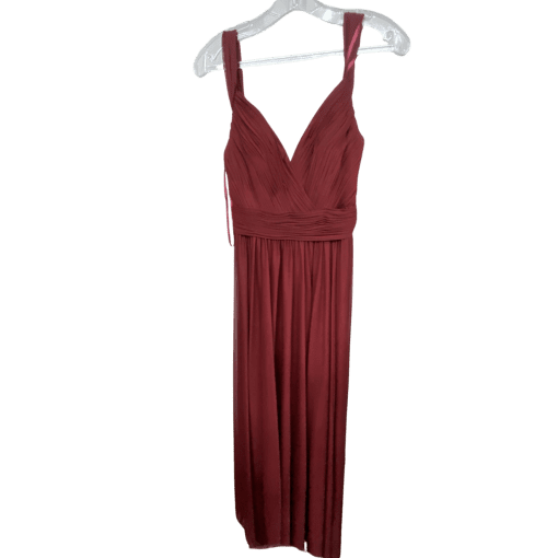 Kleinfeld Burgundy Maxi Dress Size 10 | Bridesmaid Dress